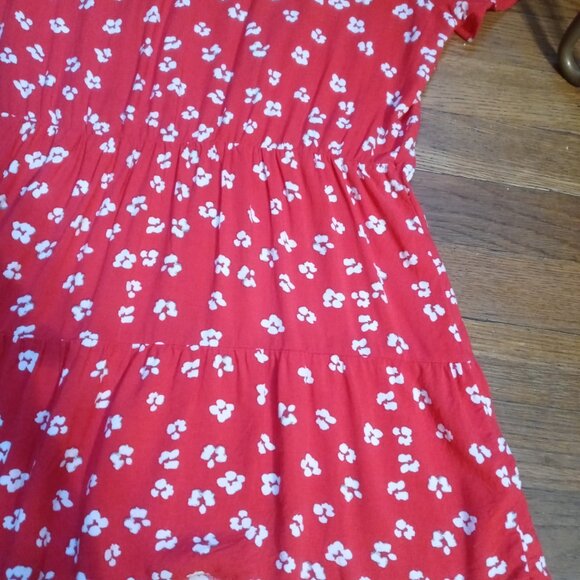 SERAPHINE leora nursing top in red floral (sz12) - Picture 9 of 12